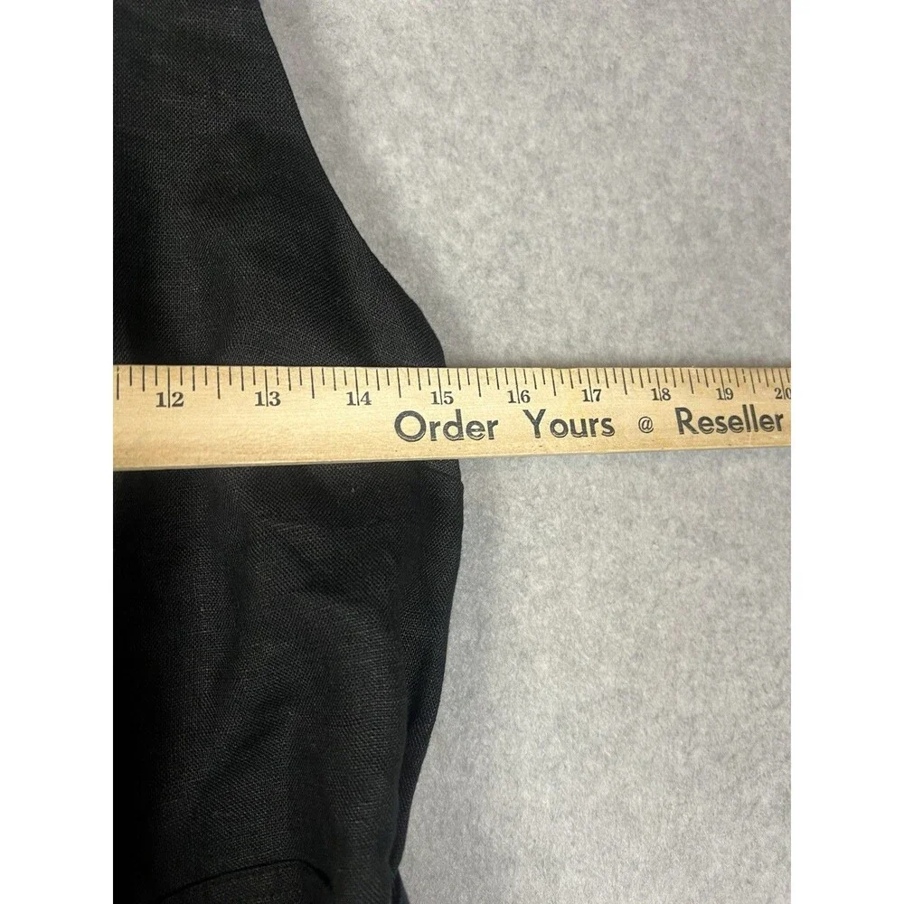 NWT Banana Republic Linen Belted Workwear Jumpsuit Black Sz 0 P MSRP $180